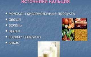 Источники кальция