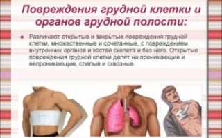 Повреждения грудной клетки