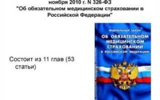Закон О медицинском страховании граждан в Российской Федерации
